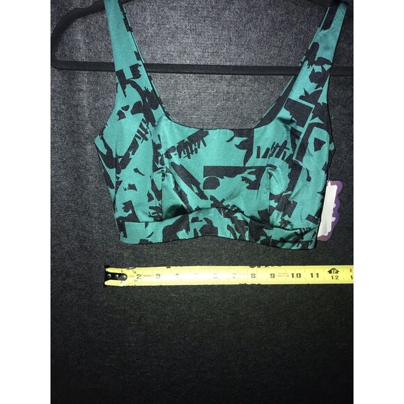 Yitty Sports Bra Headliner Shaping Midi Bralette Green Black Medium Deep Sea Liz - Picture 9 of 10